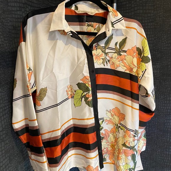 Satin Printed Blouse - Picture 1 of 2